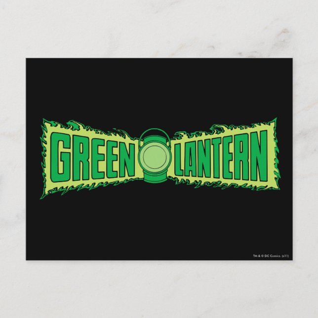 Green Lantern Logo with Lantern Postcard (Front)