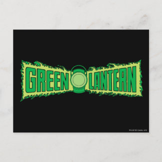 Green Lantern Logo with Lantern Postcard
