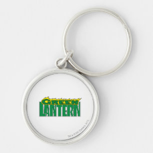 Green Lantern Logo - Yellow Flames Key Ring