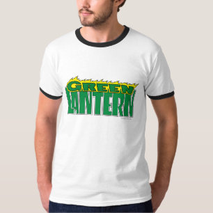 Green Lantern Logo - Yellow Flames T-Shirt
