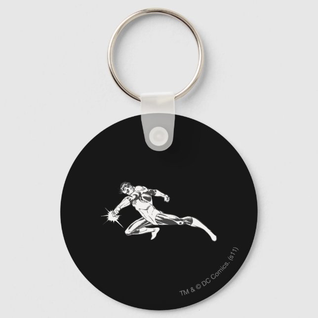 Green Lantern Lunges Down Key Ring (Front)