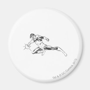 Green Lantern Lunges Down Magnet
