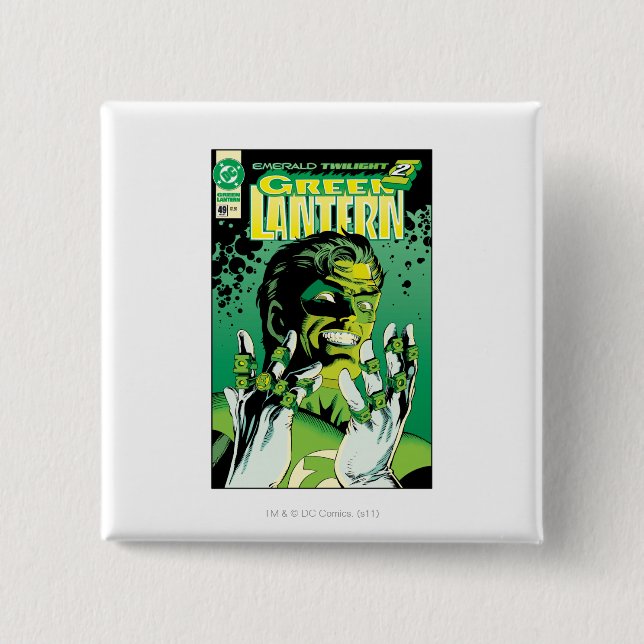 Green Lantern  - Many Rings 15 Cm Square Badge (Front)