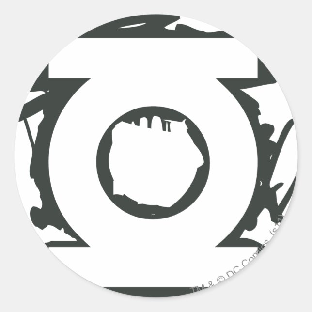 Green Lantern Marker Symbol Classic Round Sticker (Front)