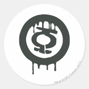 Green Lantern Paint Symbol Classic Round Sticker