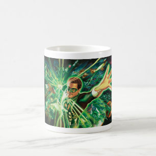 Green Lantern Painting Coffee Mug
