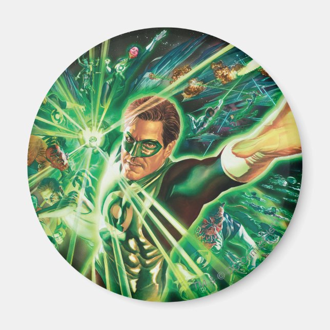 Green Lantern Painting Magnet (Front)