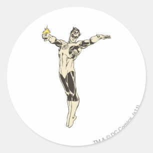 Green Lantern Poses Classic Round Sticker