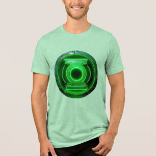 Green Lantern Power Emblem Men’s Graphic T-Shirt Tri-Blend Shirt