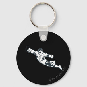 Green Lantern Punches BW Key Ring