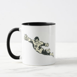 Green Lantern Punches Grunge Mug