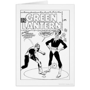 Green Lantern Removes Ring, Black and White