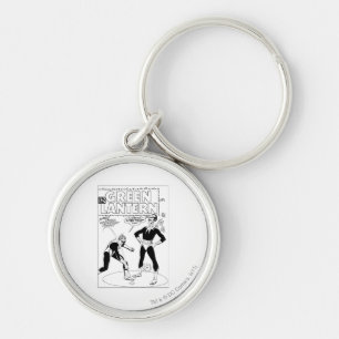 Green Lantern Removes Ring, Black and White Key Ring