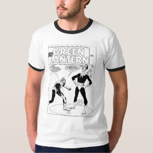 Green Lantern Removes Ring, Black and White T-Shirt