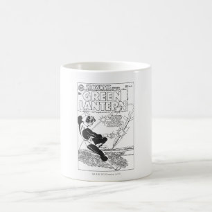 Green Lantern - Runaway Missile, Black and White Coffee Mug