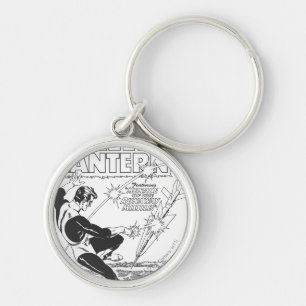 Green Lantern - Runaway Missile, Black and White Key Ring