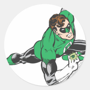 Green Lantern Runs Classic Round Sticker