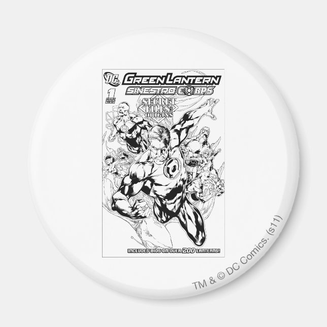 Green Lantern - Secret Files and Origins Cover, Bl Magnet (Front)