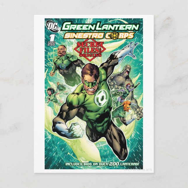 Green Lantern - Secret Files and Origins Cover Postcard (Front)