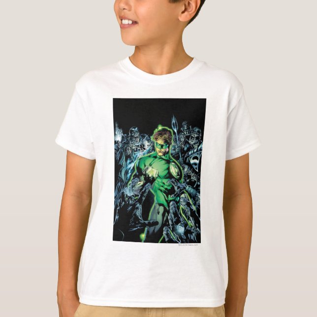 Green Lantern Surrounded - Color T-Shirt (Front)