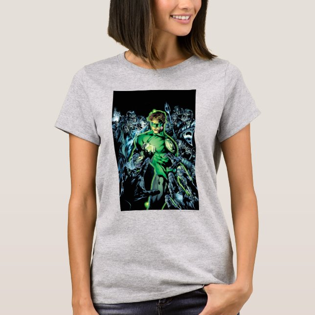 Green Lantern Surrounded - Color T-Shirt (Front)