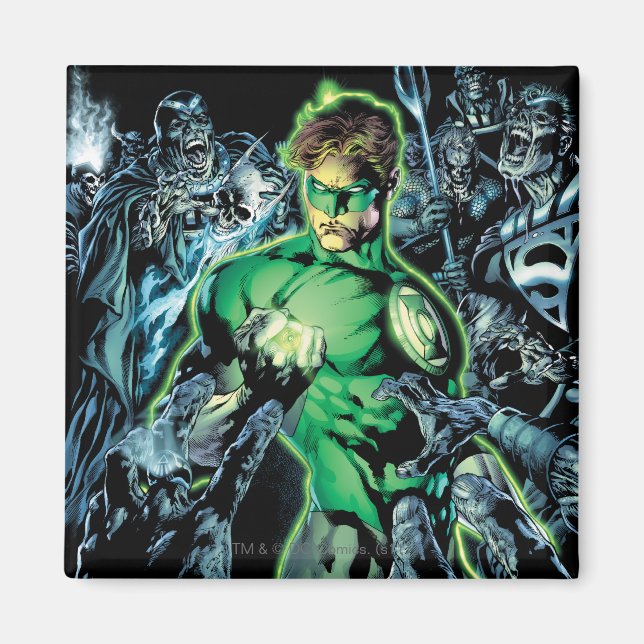 Green Lantern Surrounded - Colour Magnet (Front)
