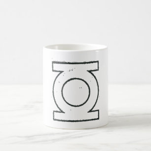 Green Lantern Symbol BW Coffee Mug