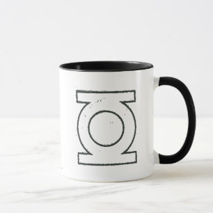Green Lantern Symbol BW Mug