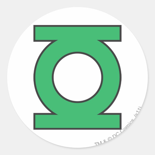 Green Lantern Symbol Classic Round Sticker (Front)