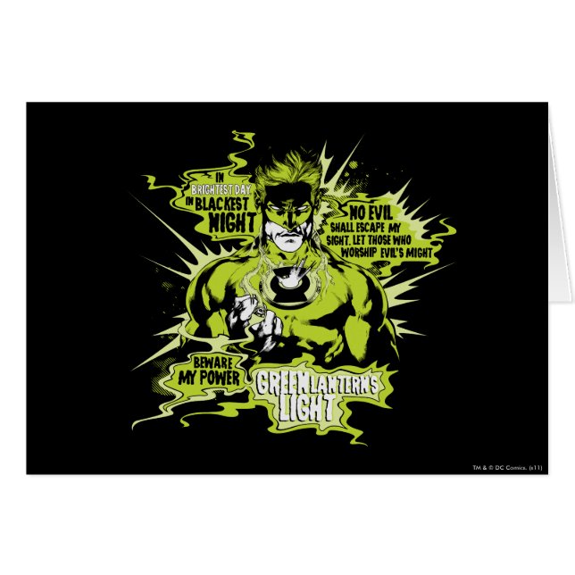 Green Lantern Text Collage - Colour (Front Horizontal)