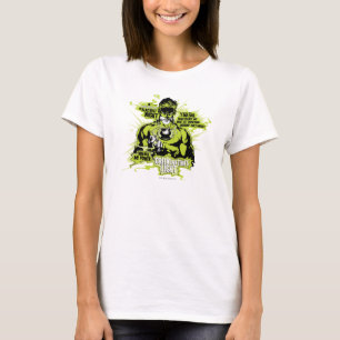 Green Lantern Text Collage - Colour T-Shirt