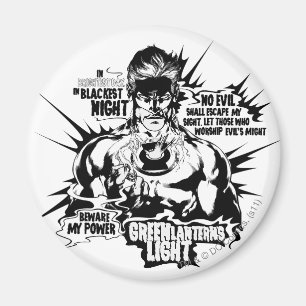 Green Lantern Text Collage Magnet