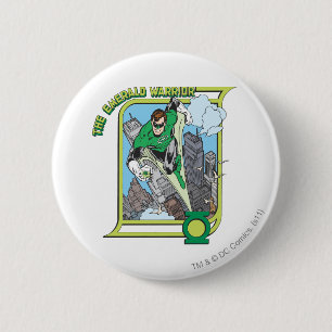 Green Lantern - The Emerald Warrior 6 Cm Round Badge