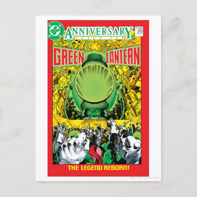 Green Lantern - The Legend Reborn Postcard (Front)