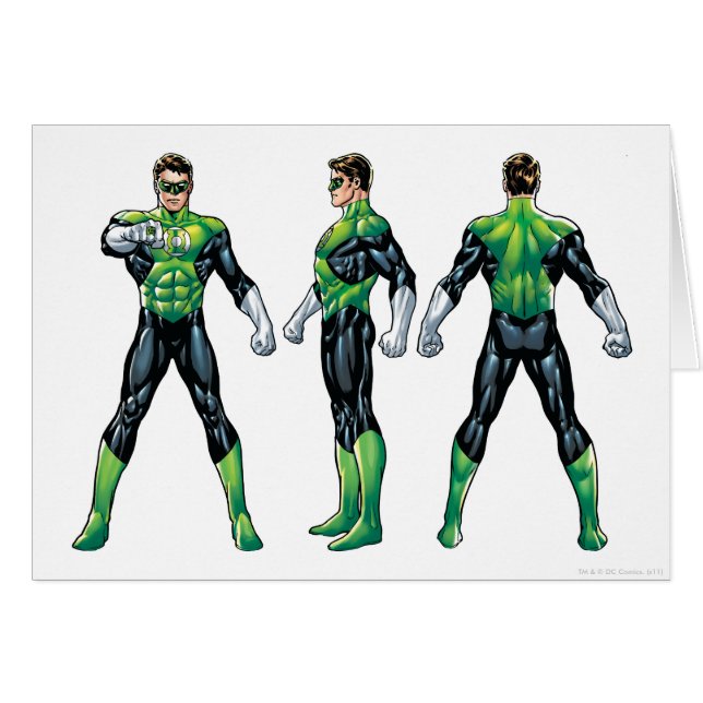Green Lantern Three Views (Front Horizontal)