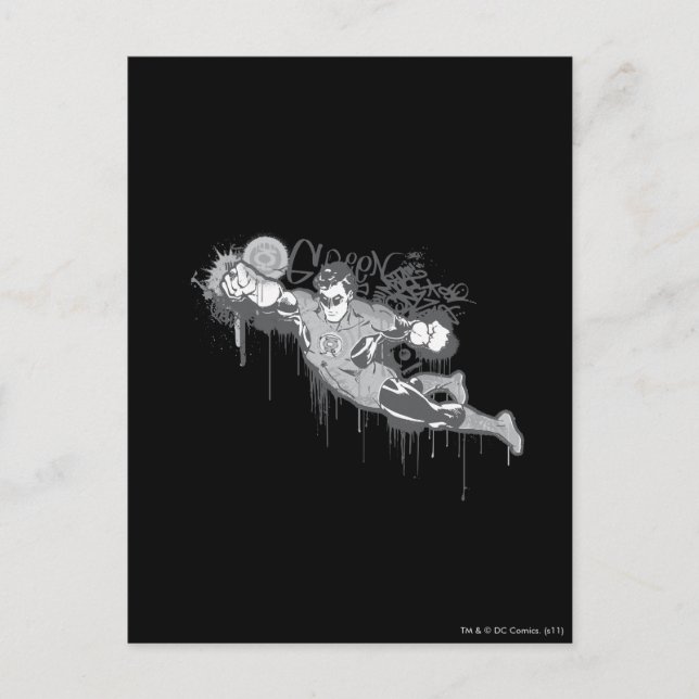 Green Lantern - Twisted Innocence BW Postcard (Front)