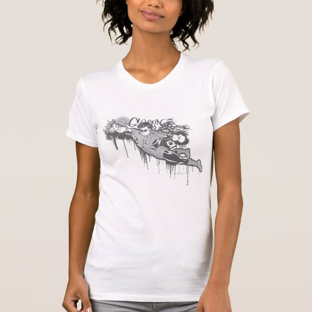 Green Lantern - Twisted Innocence BW T-Shirt (Front)