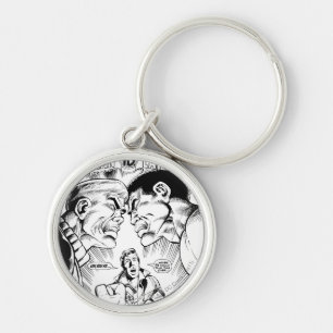 Green Lantern vs Green Lantern, Black and White Key Ring