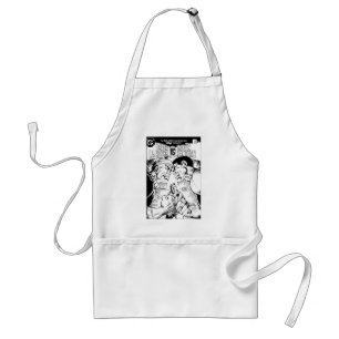 Green Lantern vs Green Lantern, Black and White Standard Apron