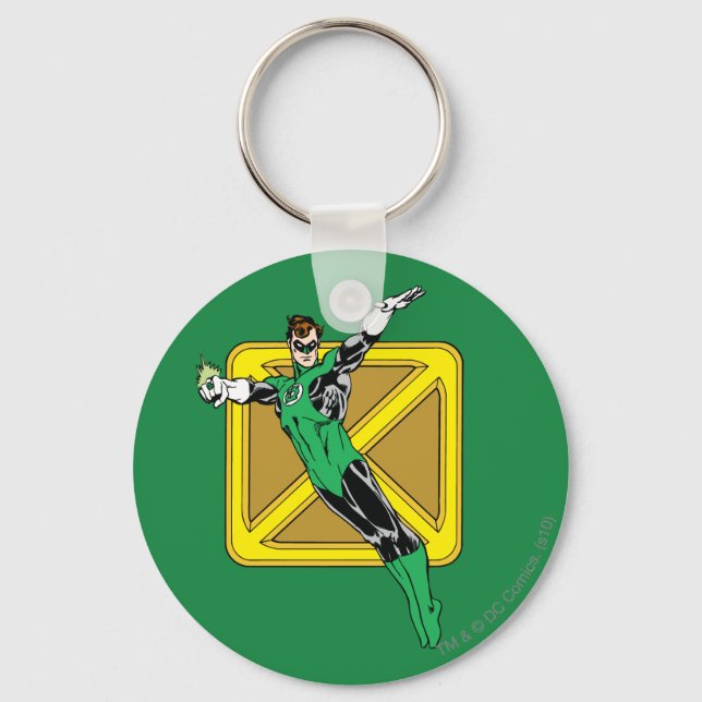 Green Lantern  with Background Key Ring (Front)
