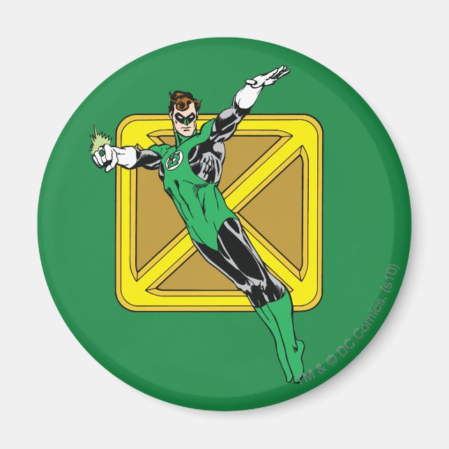 Green Lantern  with Background Magnet (Front)