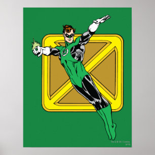 Green Lantern  with Background Poster