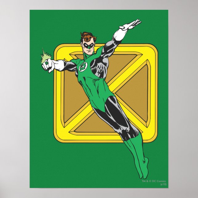 Green Lantern  with Background Poster (Front)