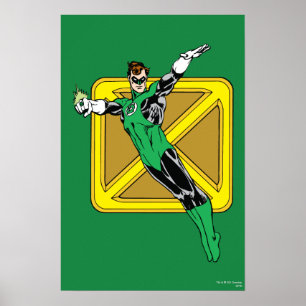 Green Lantern  with Background Poster