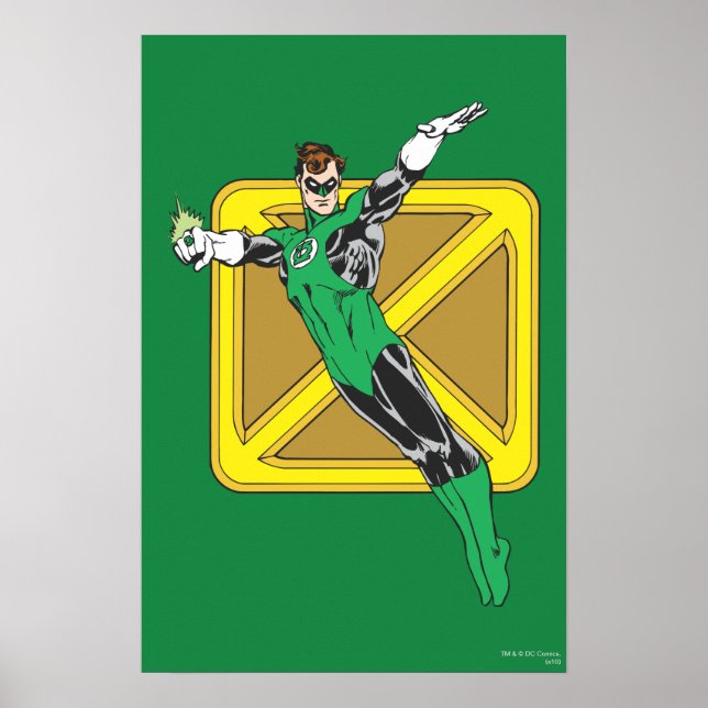 Green Lantern  with Background Poster (Front)