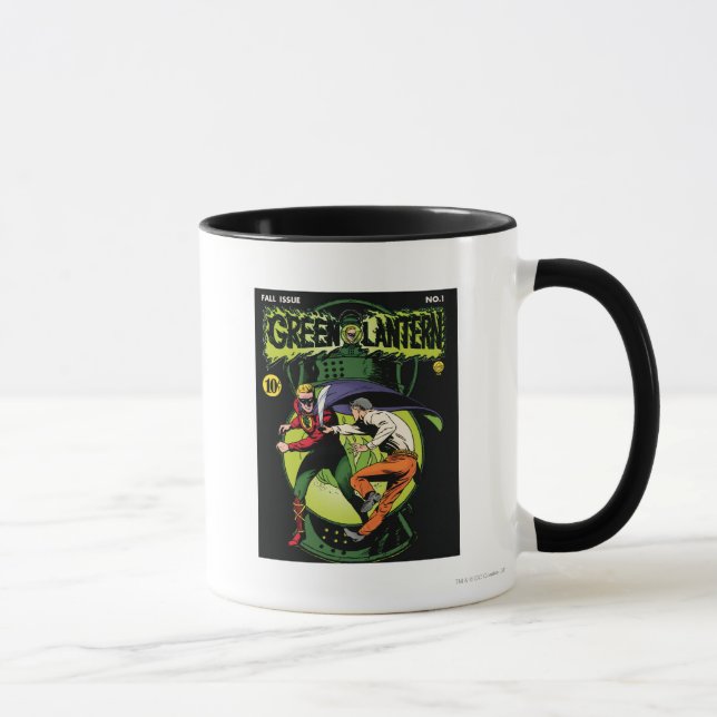 Green Lantern with cape in fight Mug (Right)