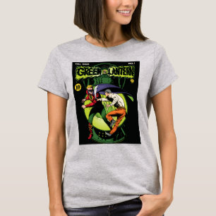 Green Lantern with cape in fight T-Shirt