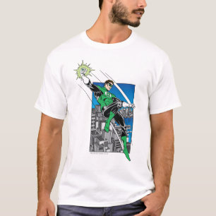 Green Lantern with City Background T-Shirt