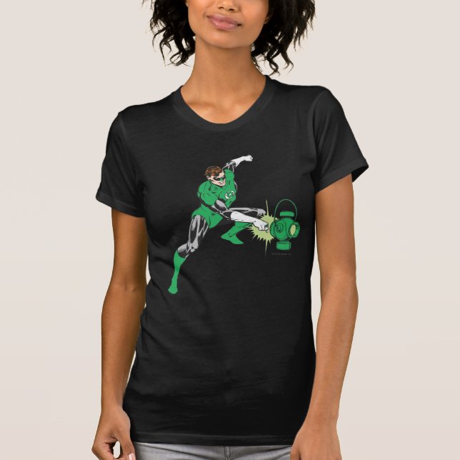 Green Lantern with Lantern 2 T-Shirt (Front)