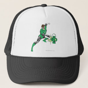 Green Lantern with Lantern 2 Trucker Hat